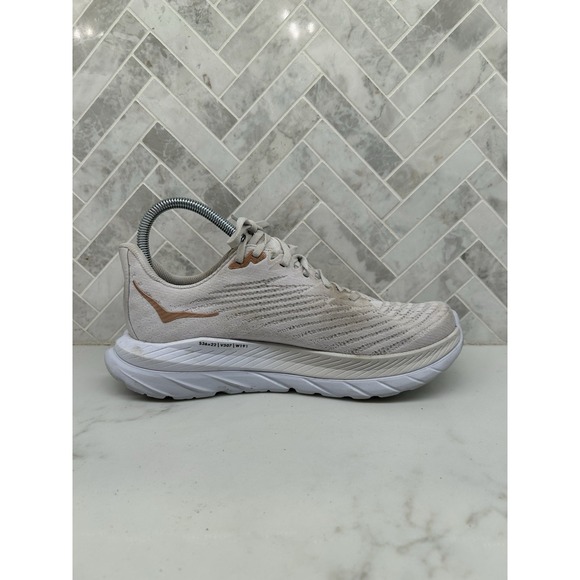Hoka One One Mach 5 Running Sneakers Shoes White Copper Womens Size 8 B 8B - Picture 2 of 8